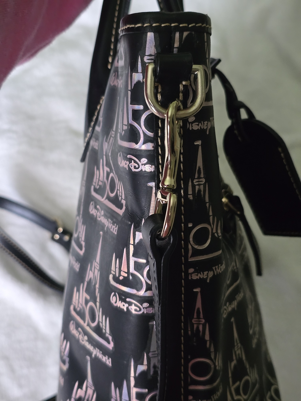 Dooney&Bourke Walt Disney World 50th Anniversary Castle Tote Bag -Read Listing- - Picture 11 of 15